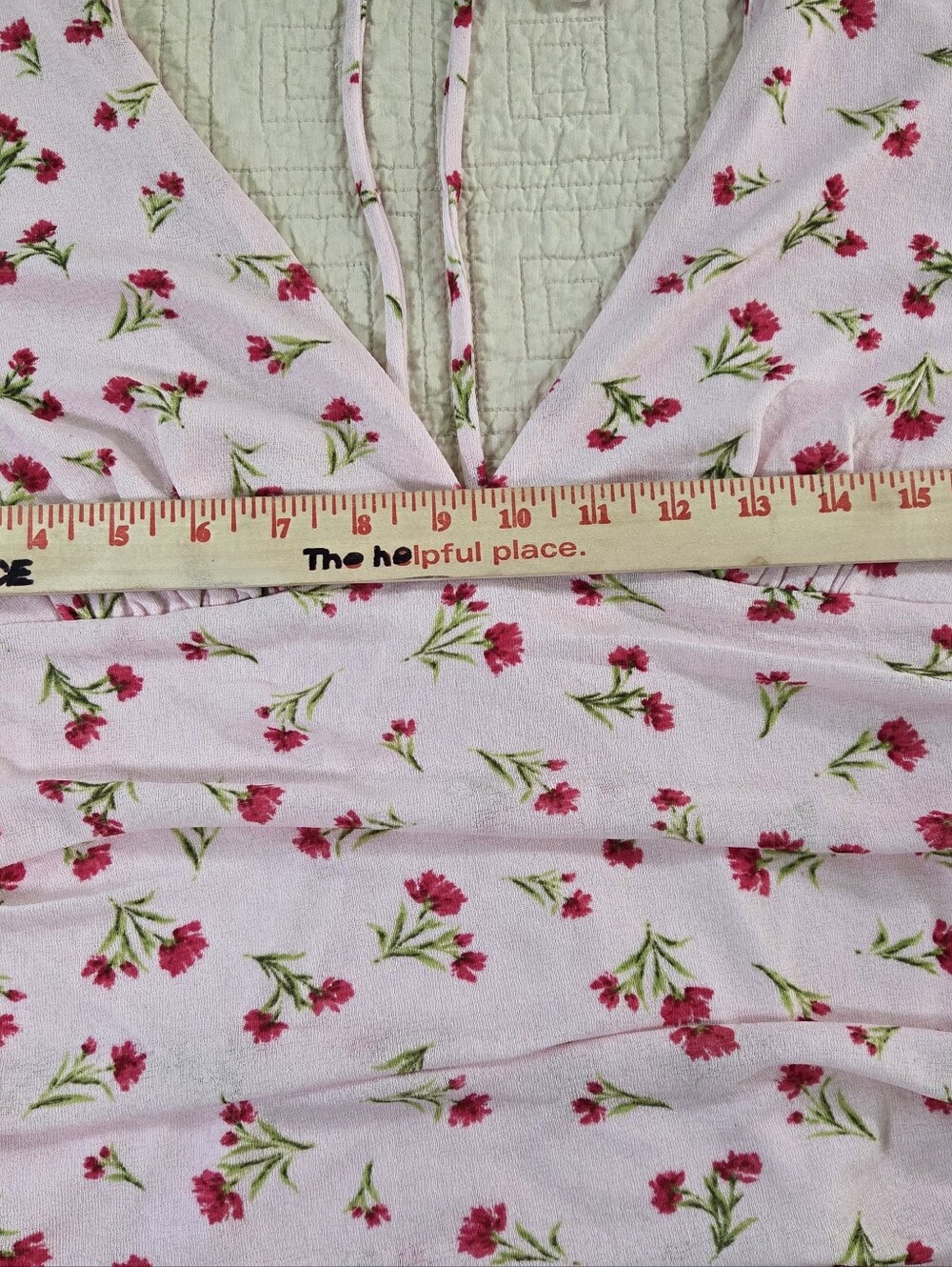 NWT Wild Fable Pink Floral Tie Back Long Sleeve Top Size XL Coquette Soft Girl - Picture 4 of 10